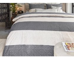 Rivièra Maison Copenhagen Dekbedovertrek - Eenpersoons - 140x200/220 cm - Black