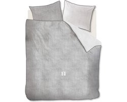 Rivièra Maison - Coughton Court dekbedovertrek - Effen - Tweepersoons - 200x200/220 cm - Antraciet