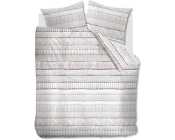 Rivièra Maison Coziness Dekbedovertrek - Eenpersoons - 140x200/220 cm - Off-white