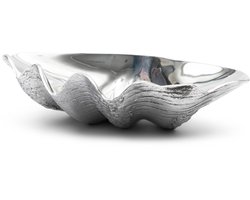 Riviera Maison Decoratieschaal schildpad Zilver - Sea Turtle Schaal - Aluminium - (LxBxH) 42x27x10