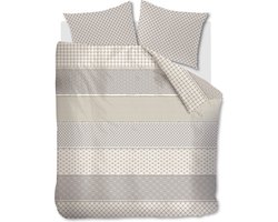 Rivièra Maison - Dekbedovertrek RM Ropes, Taupe, 100% Katoen
