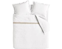 Rivièra Maison - Ease dekbedovertrek - Tweepersoons - 200x200/220 cm - Wit