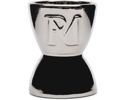 Riviera Maison Eierhouder Zilver - Chic Eierdopjes, Eierdop - Keramiek - (ØxH) 5.5x7
