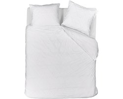 Riviera Maison Elegance dekbedovertrek - Tweepersoons - 200x200/220 - Wit