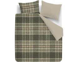 Rivièra Maison Elliot dekbedovertrek - Tweepersoons - 200 x 200/220 cm - Groen