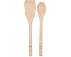 Riviera Maison Enjoy Cooking Set 2pcs - Silicone, Hout - Zwart - 30.5x30.5x5.5 cm
