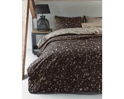 Riviera Maison Fauxy Fur dekbedovertrek - Lits-Jumeaux - 240x200/220 - Bruin