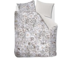 Rivièra Maison - Flourish dekbedovertrek - Lits-Jumeaux XL - 260x200/220 cm - Zand