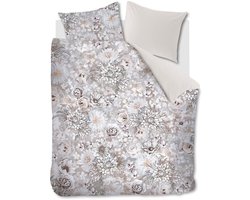 Rivièra Maison - Flourish dekbedovertrek - Tweepersoons - 200x200/220 cm - Zand