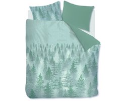 Rivièra Maison Foggy Forest dekbedovertrek - Eenpersoons - 140 x 200/220 cm - Groen