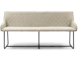 Riviera Maison Frisco Drive Bench Fabulous Flax - Katoen, Viscose, Linnen, IJzer - Fabulous Flax - 170.0x60.0x83.0 cm
