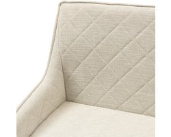 Riviera Maison Frisco Drive Bench Fabulous Flax - Katoen, Viscose, Linnen, IJzer - Fabulous Flax - 174.0x58.0x53.0 cm