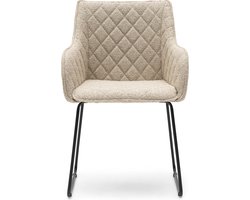 Riviera Maison Frisco Drive DAC NatGrey - Polyester, IJzer - Natural Grey - 59.0x59.0x94.0 cm