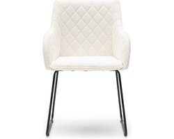 Riviera Maison Frisco Drive DAC SimWhite - Polyester, IJzer - Simply White - 59.0x59.0x94.0 cm