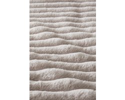 Rivièra Maison Furry Stripes kussensloop - Gebroken wit - 60 x 70 cm