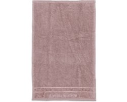 Riviera Maison gastendoekje 50x30, Handdoek Katoen RM Elegant Guest Towel - Roze - Katoen