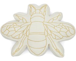 Riviera Maison Happy Bee Box Pillow - Katoen - Off White - 58.0x8.0x42.0 cm