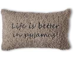 Rivièra Maison Huggle cushion Sierkussen - 30 x 50 cm cm - Zand