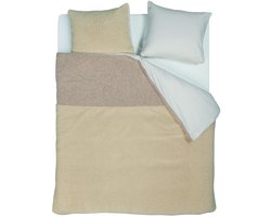Rivièra Maison Huggle dekbedovertrek - Eenpersoons - 140 x 200/220 cm - Zand