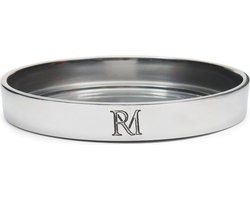 Riviera Maison Kaarsenbord rond Zilver - RM Maxime Kaarsenhouder - Aluminium - (ØxH) 13x2.5