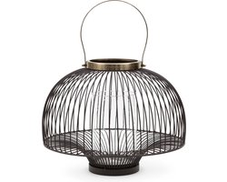 Riviera Maison Kaarsenhouder Stompkaars Bruin - Yulio Kaarsenstandaard - IJzer - (ØxH) 40x31.5