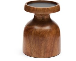 Riviera Maison Kandelaar Stoompkaars Bruin - Jake Kaarsenhouder - Hout - (ØxH) 9.5x12