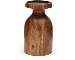 Riviera Maison Kandelaar Stoompkaars Bruin - Jake Kaarsenhouder - Hout - (ØxH) 9.5x16