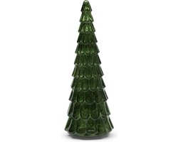 Riviera Maison Kerst Beeldje, LED kerstboom, Statue, Kerstdecoratie - Winter Forest Tree LED L - groen