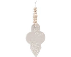 Riviera Maison Kerst Ornament - Joy Of Christmas Hanging Ornament - Wit