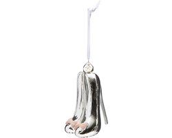 Riviera Maison Kerstbal Hakken, Kerstboom decoratie, pumps - High Heels Christmas Ornament - zilver