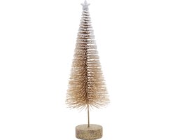 Riviera Maison Kerstboompje Goud - Christmas Tree Snow - Maat L