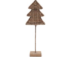 Riviera Maison Kerstboompje - Rustic Rattan Pretty Christmas Tree - Naturel - Maat M