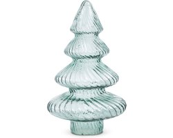Riviera Maison Kerstdecoratie Blauw - Glacier Christmas Kerstboom Gekleurd Glas - Glas - (ØxH) 23x40