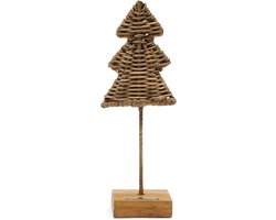 Riviera Maison Kerstversiering - Rustic Rattan Pretty Christmas Tree - Naturel - Maat S