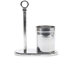 Riviera Maison keukenset, Keukenrolhouder, Keukengereihouder - RM Classic Kitchen Tool Set Set - Zilver
