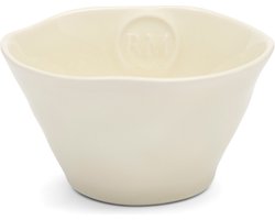 Riviera Maison Kom Rond Wit - Portofino Schaaltje maat XS, Ontbijt, hapjes, snacks - Steengoed