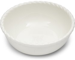 Riviera Maison Kom, Schaal, Soepkom, ontbijtkom - Elegant Twist Cereal Bowl - wit - Porselein