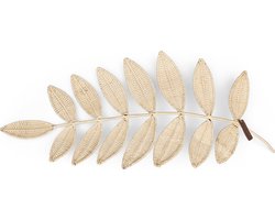 Riviera Maison Kunsttak rotan decoratie takken voor bloemen - Botanic Leaf rieten tak 80 cm lang