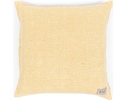 Riviera Maison Kussenhoes 50x50 - Linen Pillow Cover - Geel