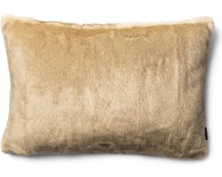 Riviera Maison Kussenhoes, Sierkussen zacht imitatiebont - RM Veran, Kussensloop 65x45 - Bruin