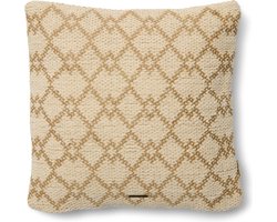 Riviera Maison Kussenhoes vierkant Beige - Treviso Sierkussen 50x50, Sierkussenhoes - Jute, Katoen