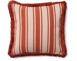 Riviera Maison Kussenhoes vierkant Roze - Norcia Sierkussen 50x50, Sierkussenhoes - Polyester