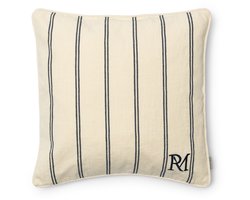 Riviera Maison Kussenhoes vierkant Wit - Potenza Sierkussen 50x50, Sierkussenhoes - Katoen