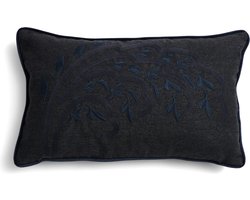 Riviera Maison Kussensloop 50x30 cm - D'amour Solange Pillow Cover - Blauw