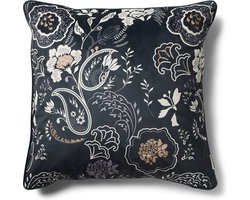 Riviera Maison Kussensloop 50x50 cm - D'amour Clara Pillow Cover - Blauw