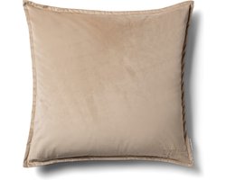 Riviera Maison KussenSloop 60x60 cm - RM Velvet Pillow Cover - Beige