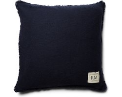 Riviera Maison kussensloop, kussenhoes 60x60, sierkussen - RM Pillow Cover - Blauw - Katoen