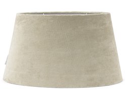 Riviera Maison Lampenkap, Halfrond, Decoratie lamp - Oval Velvet Lampshade (ØxH) 45x26 - Beige