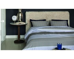 Rivièra Maison Lawrence dekbedovertrek - Tweepersoons - 200 x 200/220 cm - Blauwgrijs