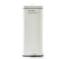 Rivièra Maison Le Bin Garbage Bin - Prullenbak - L - Wit